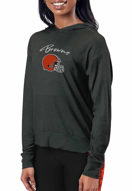 Cleveland Browns NFL Women's Session Pullover Hoodie - Black