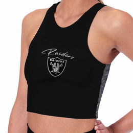 Las Vegas Raiders NFL Women's Sports Bra Activewear - Black