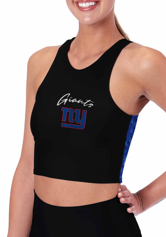 New York Giants NFL Women's Sports Bra Activewear - Black