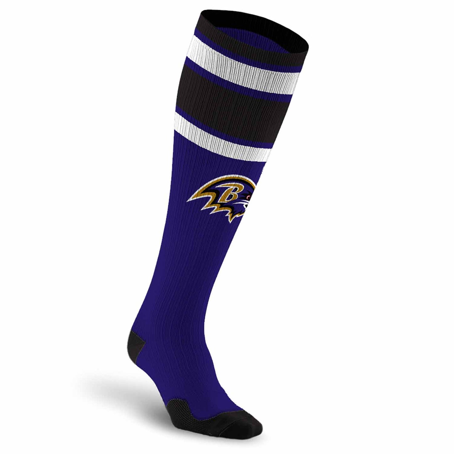 Baltimore Ravens NFL Adult Knee High-Performance Socks - Purple