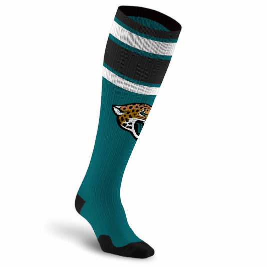 Jacksonville Jaguars NFL Adult Knee High-Performance Socks - Teal