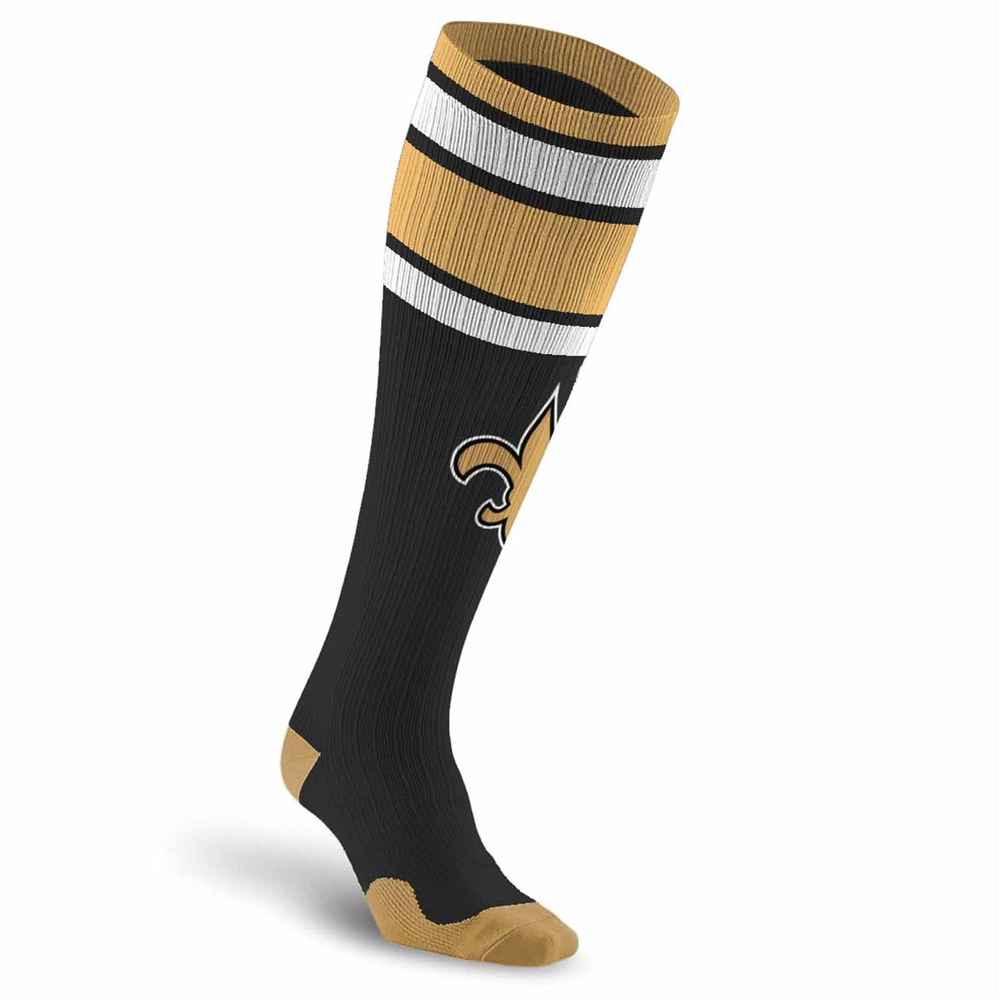 New Orleans Saints NFL Adult Knee High-Performance Socks - Black