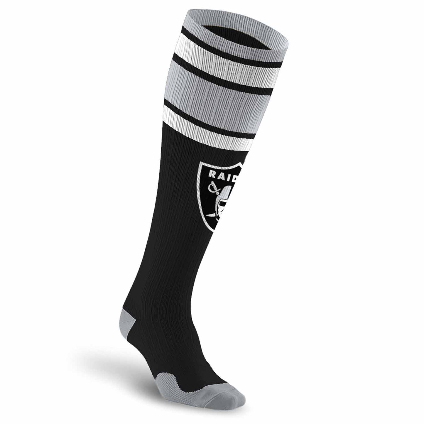 Las Vegas Raiders NFL Adult Knee High-Performance Socks - Black