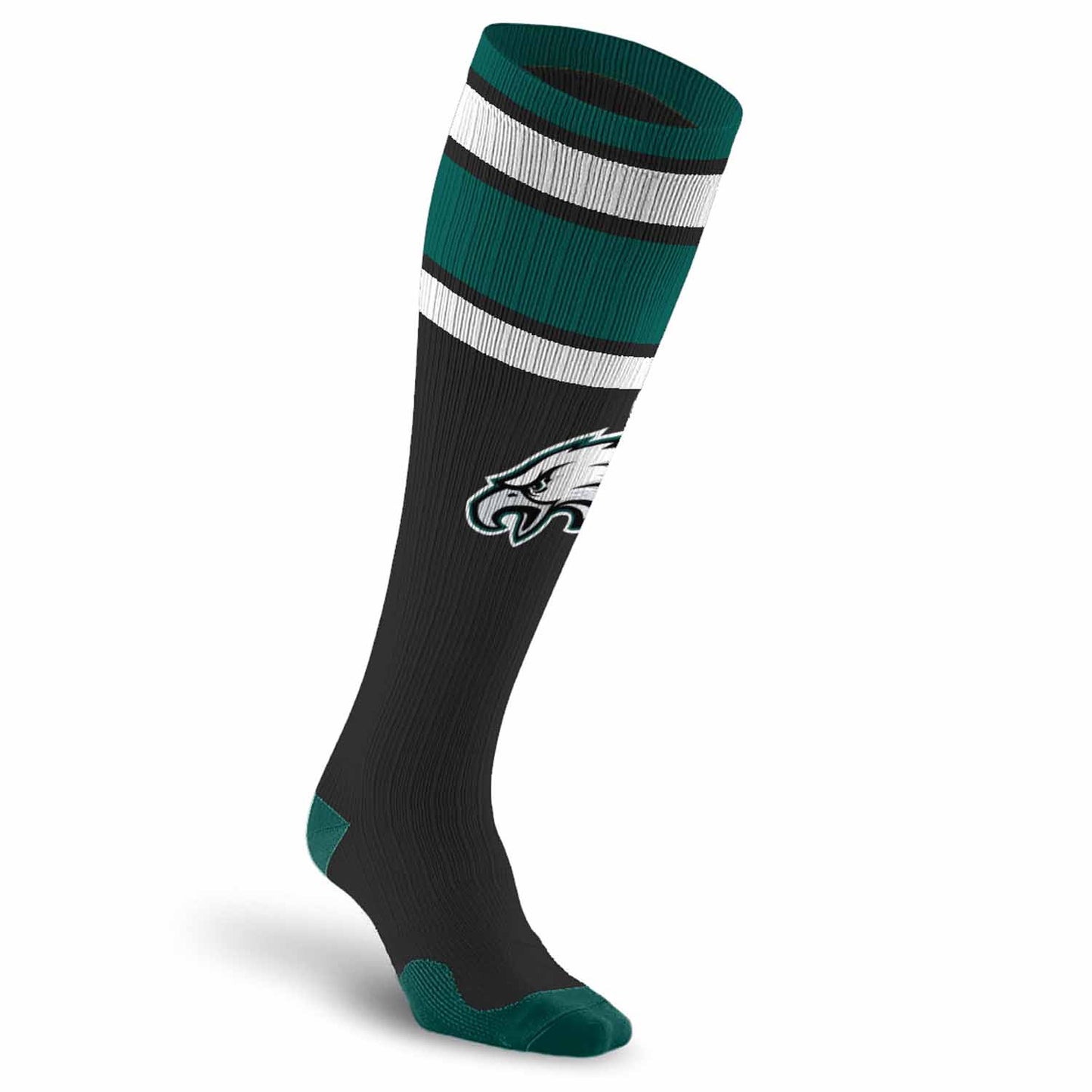 Philadelphia Eagles NFL Adult Knee High-Performance Socks - Black