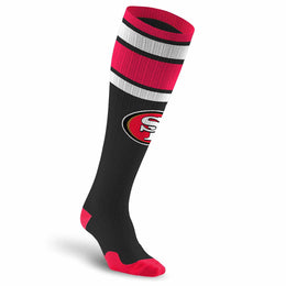 San Francisco 49ers NFL Adult Knee High-Performance Socks - Black