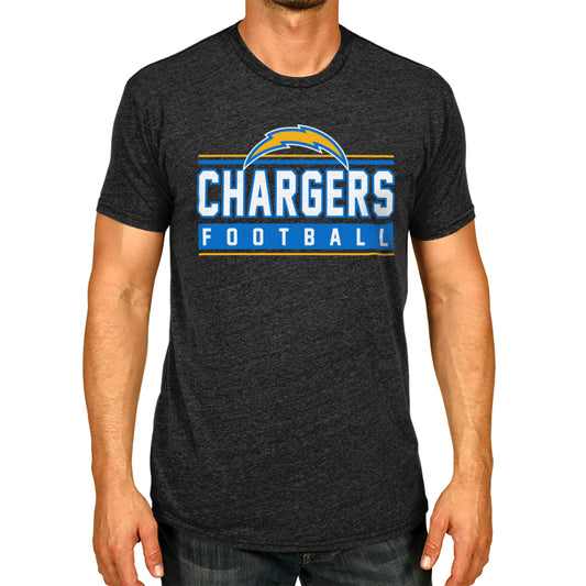 Los Angeles Chargers NFL Adult MVP True Fan T-Shirt - Charcoal