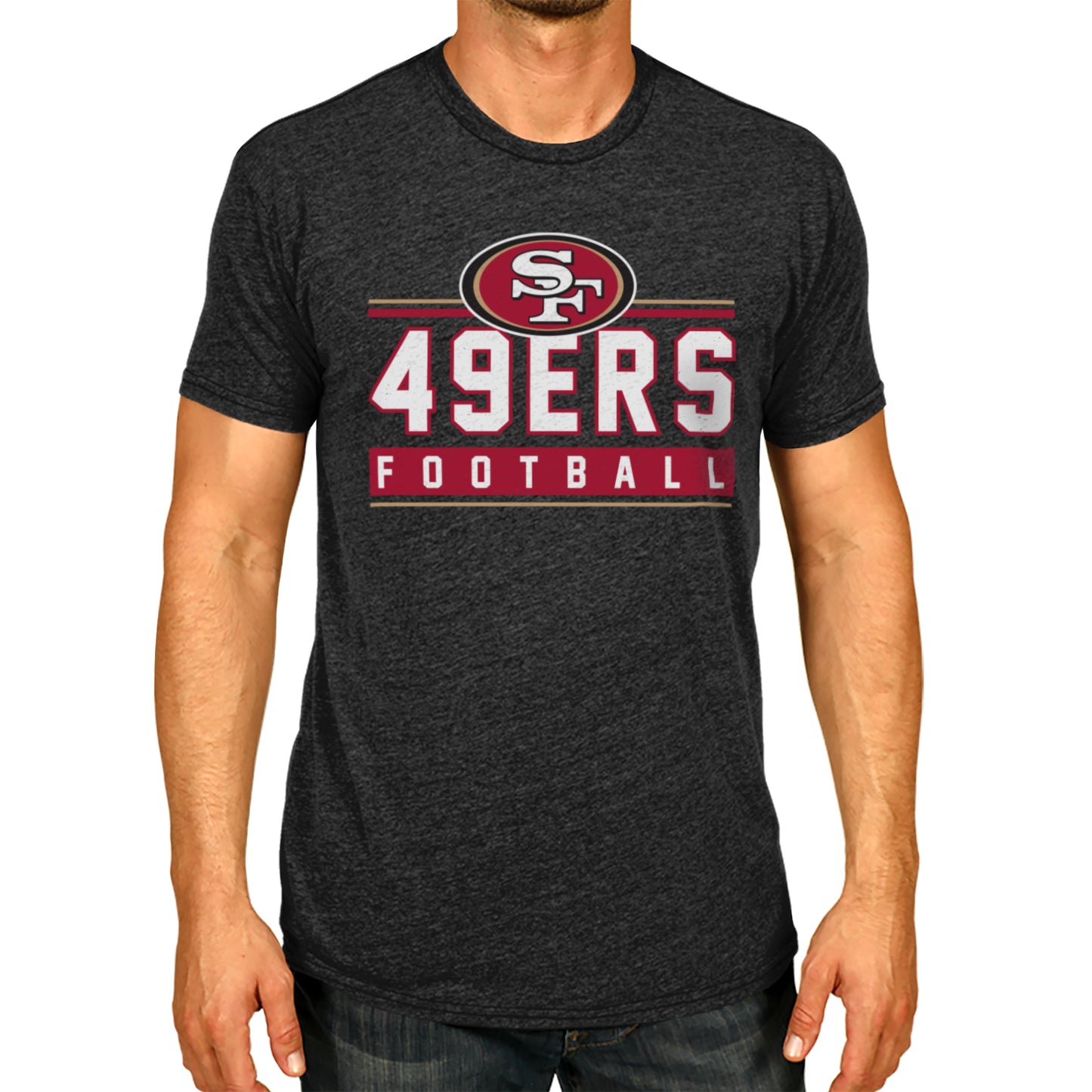 San Francisco 49ers NFL Adult MVP True Fan T-Shirt - Charcoal