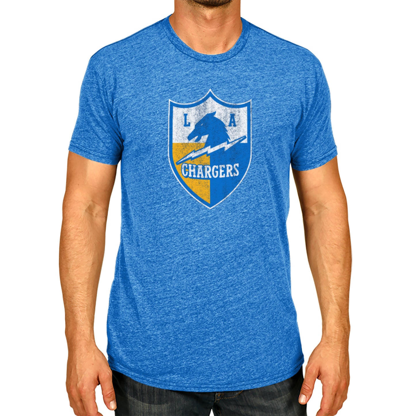 Los Angeles Chargers NFL Modern Throwback T-shirt - Light Blue