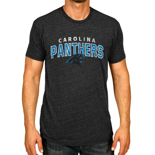Carolina Panthers NFL Starting Fresh Short Sleeve Heather T-Shirt - Black