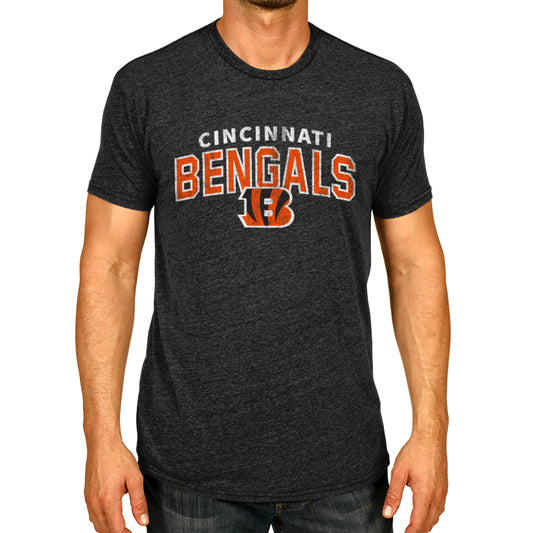 Cincinnati Bengals NFL Starting Fresh Short Sleeve Heather T-Shirt - Black