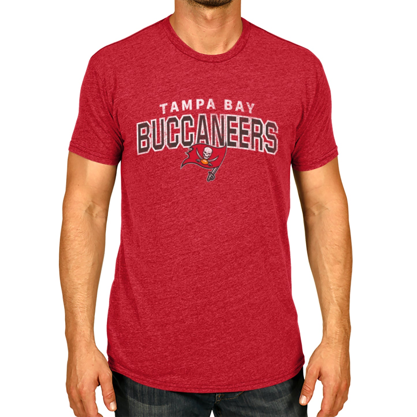 Tampa Bay Buccaneers NFL Starting Fresh Short Sleeve Heather T-Shirt - Cardinal