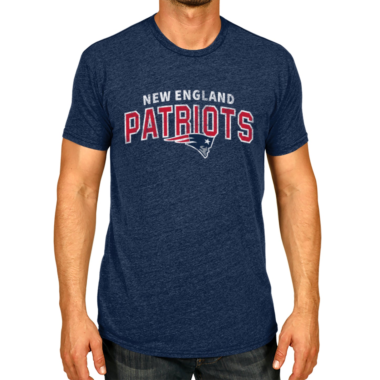 New England Patriots NFL Starting Fresh Short Sleeve Heather T-Shirt - Navy