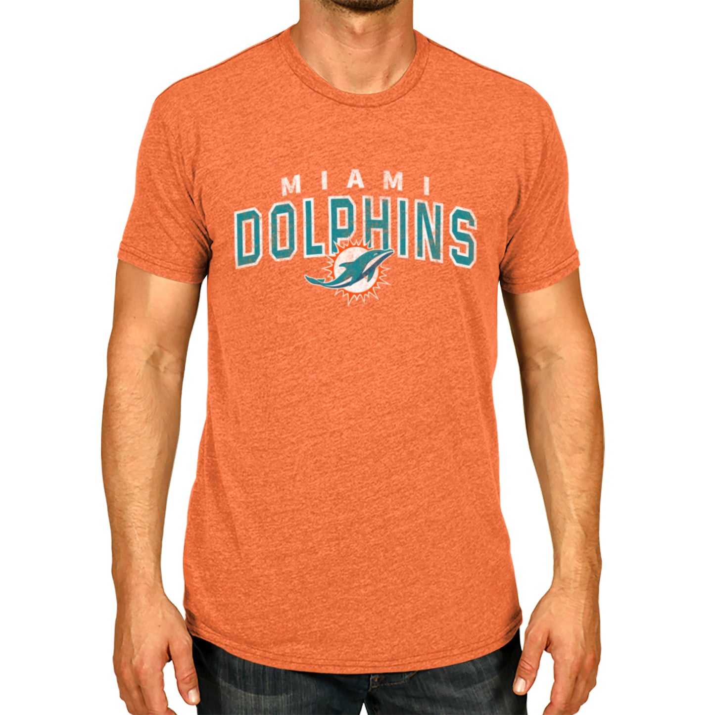 Miami Dolphins NFL Starting Fresh Short Sleeve Heather T-Shirt - Orange