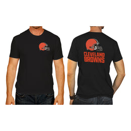 Cleveland Browns NFL Pro Football Final Countdown Adult Cotton-Poly Short Sleeved T-Shirt For Men & Women - Black