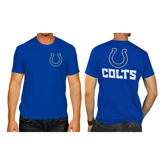 Indianapolis Colts NFL Pro Football Final Countdown Adult Cotton-Poly Short Sleeved T-Shirt For Men & Women - Royal