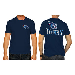 Tennessee Titans NFL Pro Football Final Countdown Adult Cotton-Poly Short Sleeved T-Shirt For Men & Women - Navy