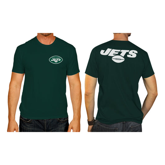 New York Jets NFL Pro Football Final Countdown Adult Cotton-Poly Short Sleeved T-Shirt For Men & Women - Green