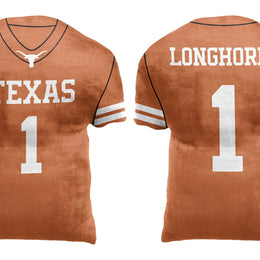 Texas Longhorns NCAA Jersey Cloud Pillow - Texas Orange