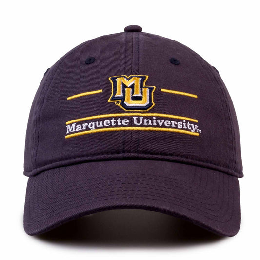 Marquette Golden Eagles NCAA Adult Bar Hat - Navy