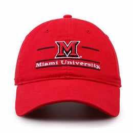Miami Redhawks NCAA Adult Bar Hat - Red