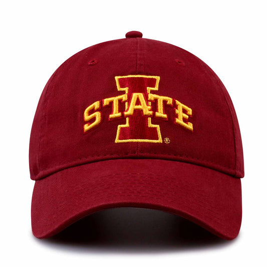 Iowa State Cyclones NCAA Adult Relaxed Fit Logo Hat - Cardinal