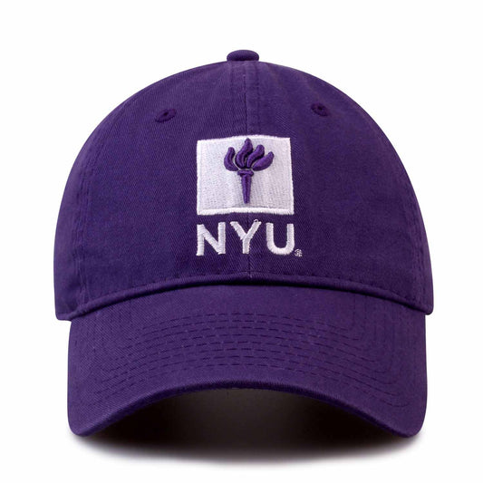 NYU Violets NCAA Adult Relaxed Fit Logo Hat - Purple