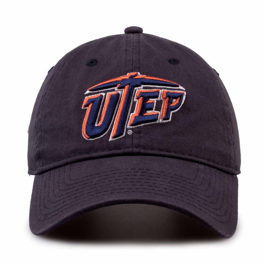 UTEP Miners NCAA Adult Relaxed Fit Logo Hat - Navy