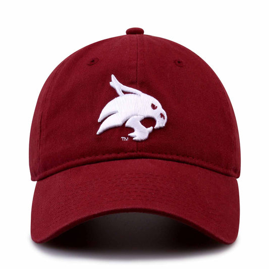 Texas State Bobcats NCAA Adult Relaxed Fit Logo Hat - Maroon