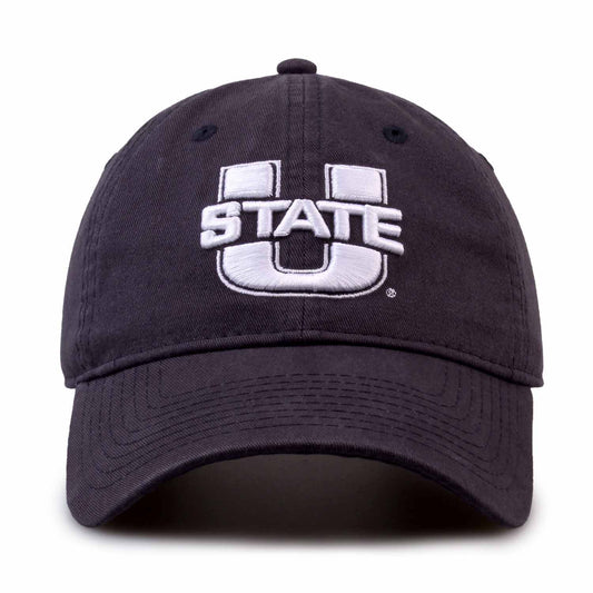 Utah State Aggies NCAA Adult Relaxed Fit Logo Hat - Navy