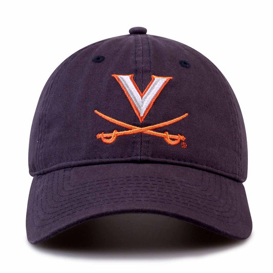 Virginia Cavaliers NCAA Adult Relaxed Fit Logo Hat - Navy