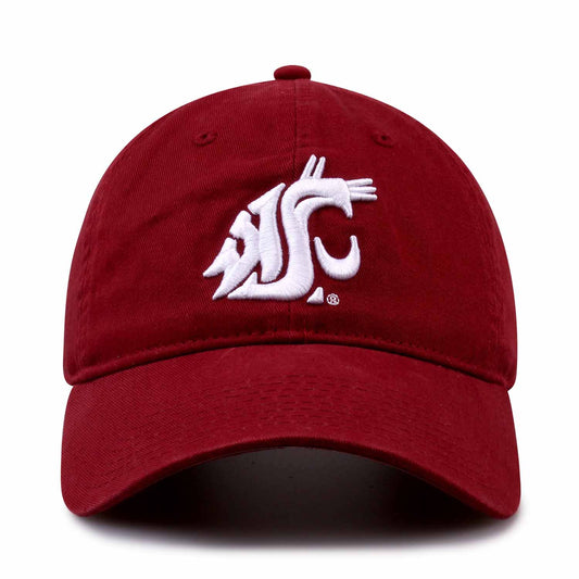 Washington State Cougars NCAA Adult Relaxed Fit Logo Hat - Cardinal