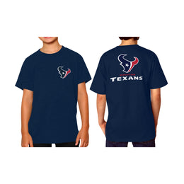 Houston Texans Team Fan Apparel NFL Youth Final Countdown Tee- Pro Football T-Shirt For Boys & Girls - Navy