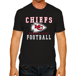 Kansas City Chiefs NFL Core Fan Adult Pro Football T-Shirt - Black