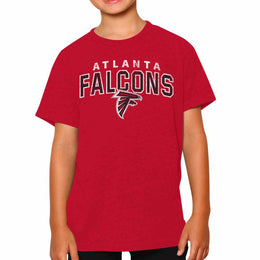 Atlanta Falcons NFL Youth Starting Fresh Tee- Pro Football Tag-Less T-Shirt For Boys & Girls - Red