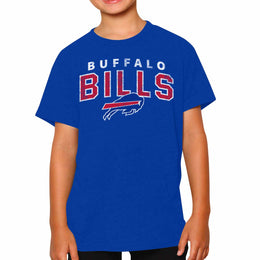 Buffalo Bills NFL Youth Starting Fresh Tee- Pro Football Tag-Less T-Shirt For Boys & Girls - Royal