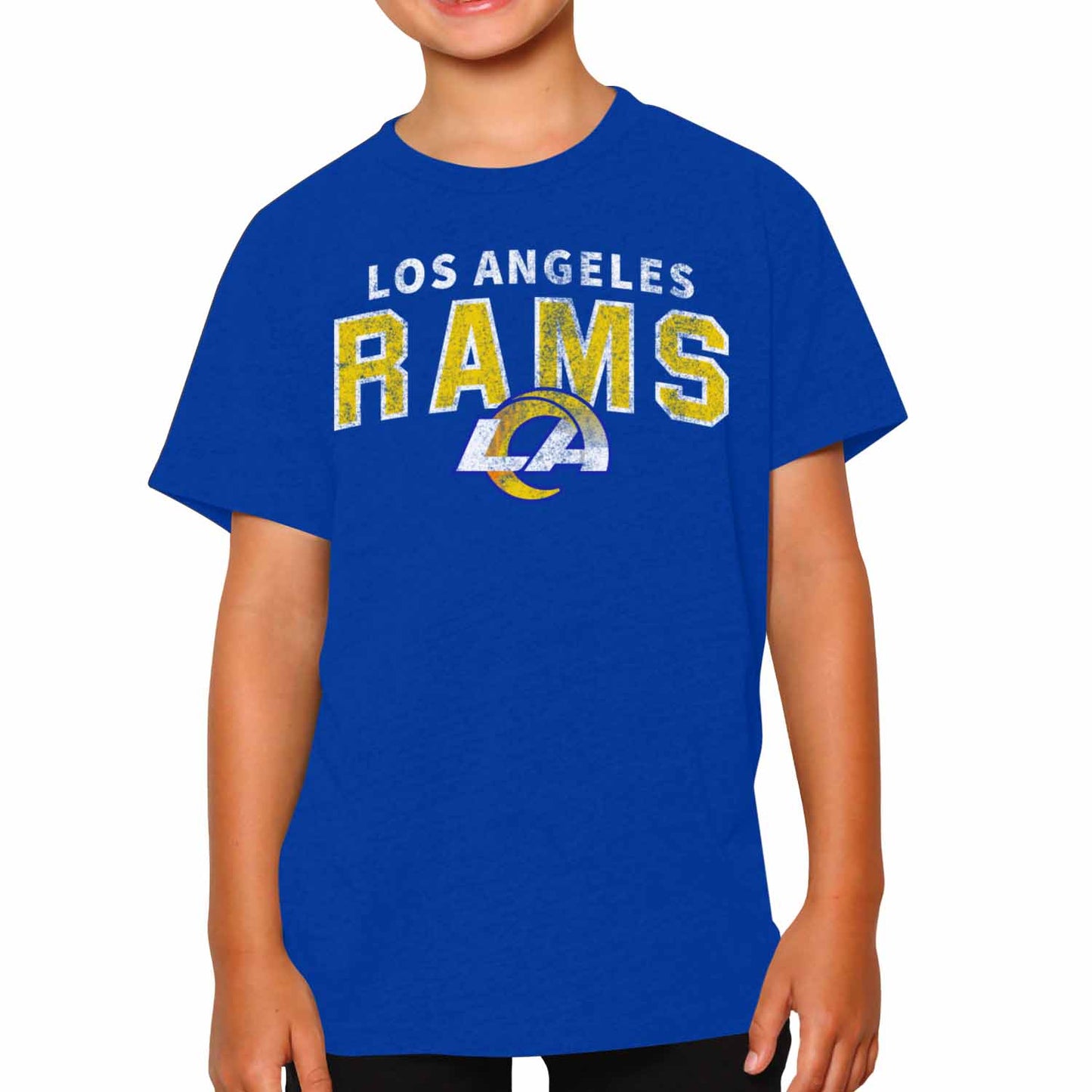 Los Angeles Rams NFL Youth Starting Fresh Tee- Pro Football Tag-Less T-Shirt For Boys & Girls - Royal