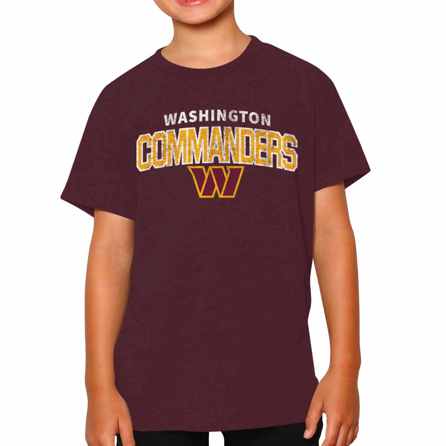 Washington Commanders NFL Youth Starting Fresh Tee- Pro Football Tag-Less T-Shirt For Boys & Girls - Maroon