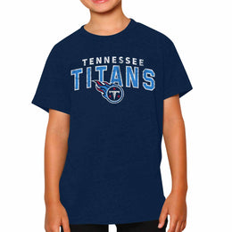 Tennessee Titans NFL Youth Starting Fresh Tee- Pro Football Tag-Less T-Shirt For Boys & Girls - Navy