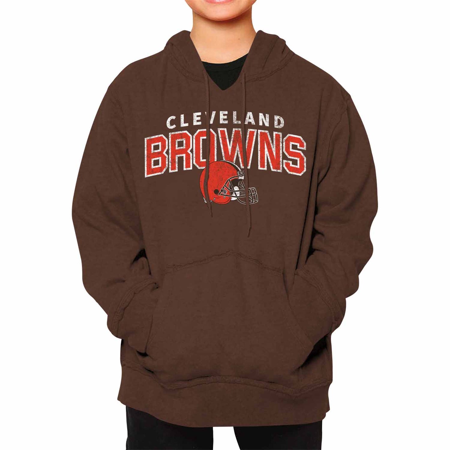 Cleveland Browns NFL Youth Starting Fresh Hoodie- Pro Football Sweatshirt for Boys and Girls - Brown