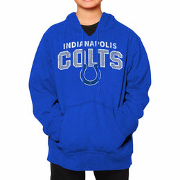 Indianapolis Colts NFL Youth Starting Fresh Hoodie- Pro Football Sweatshirt for Boys and Girls - Royal