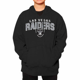 Las Vegas Raiders NFL Youth Starting Fresh Hoodie- Pro Football Sweatshirt for Boys and Girls - Black