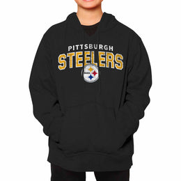 Pittsburgh Steelers NFL Youth Starting Fresh Hoodie- Pro Football Sweatshirt for Boys and Girls - Black