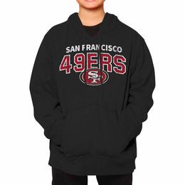 San Francisco 49ers NFL Youth Starting Fresh Hoodie- Pro Football Sweatshirt for Boys and Girls - Black