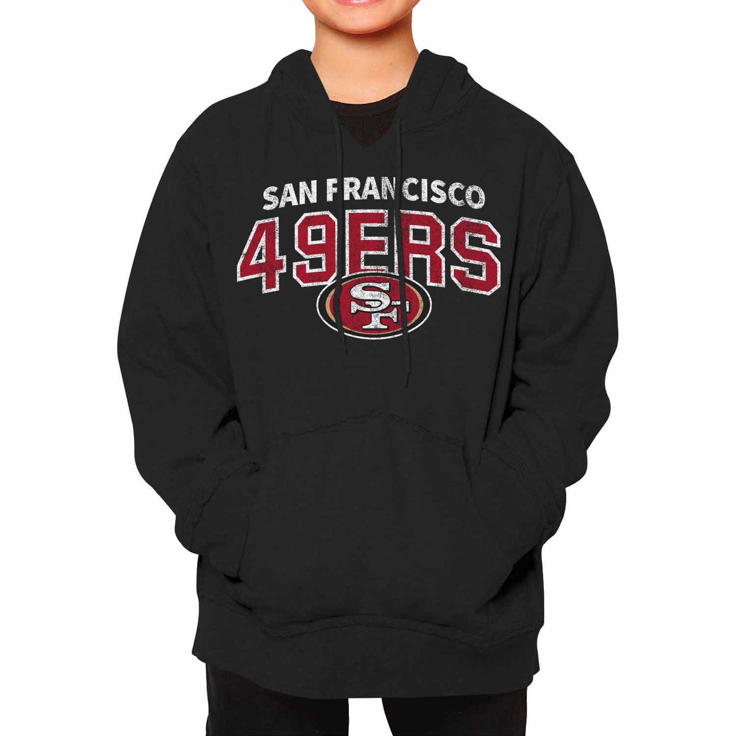 San Francisco 49ers NFL Youth Starting Fresh Hoodie- Pro Football Sweatshirt for Boys and Girls - Black