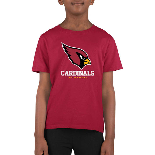 Arizona Cardinals Youth NFL Ultimate Fan Logo Short Sleeve T-Shirt - Cardinal