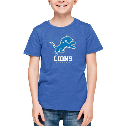 Detroit Lions Youth NFL Ultimate Fan Logo Short Sleeve T-Shirt - Royal