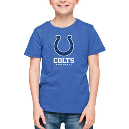 Indianapolis Colts Youth NFL Ultimate Fan Logo Short Sleeve T-Shirt - Royal