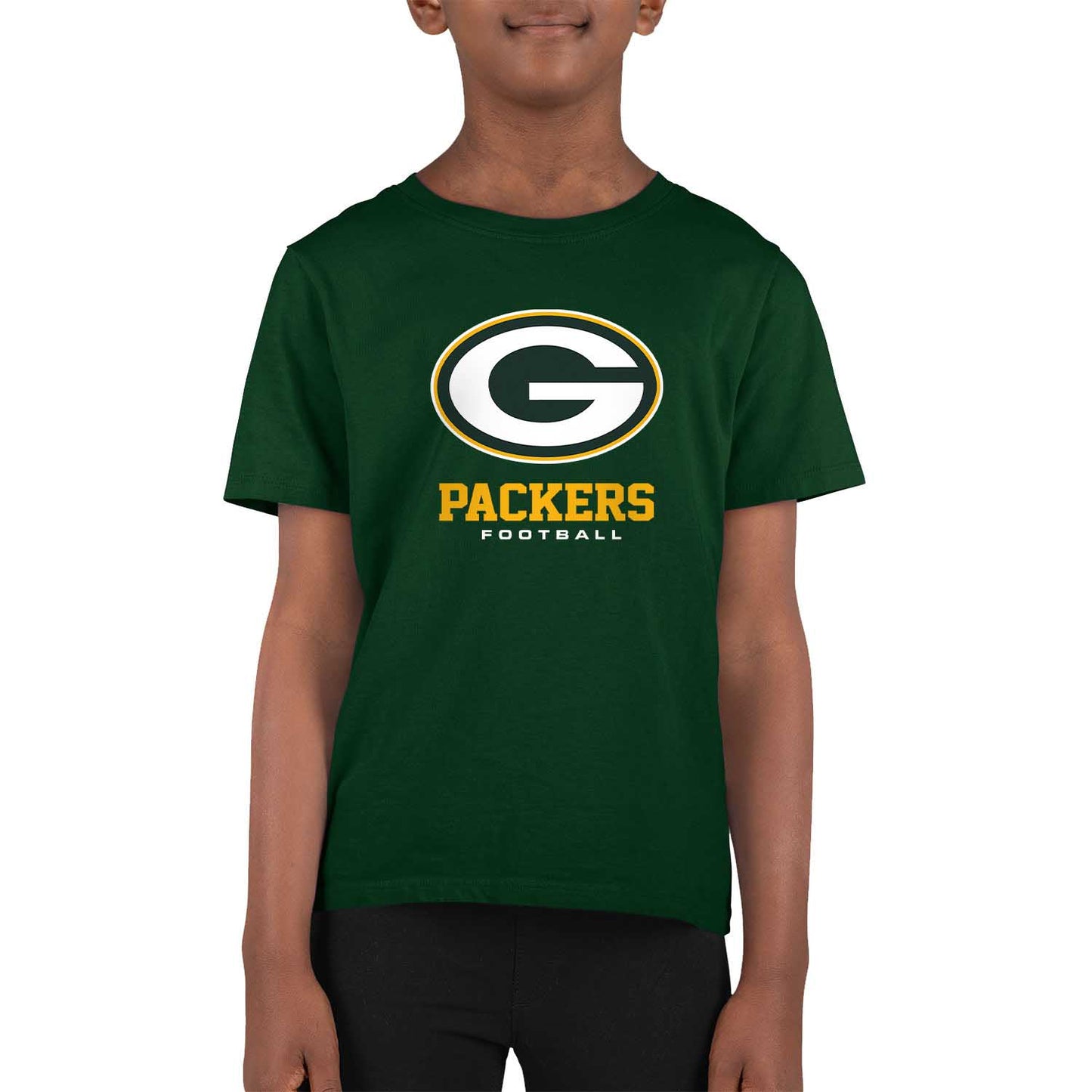 Green Bay Packers Youth NFL Ultimate Fan Logo Short Sleeve T-Shirt - Green