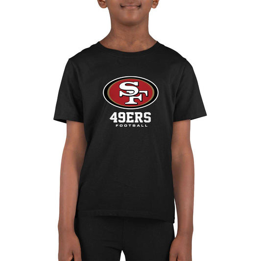 San Francisco 49ers Youth NFL Ultimate Fan Logo Short Sleeve T-Shirt - Black