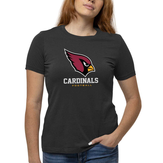 Arizona Cardinals Women's NFL Ultimate Fan Logo Short Sleeve T-Shirt - Black